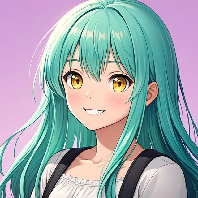 Anime style AI avatar example with vibrant colors