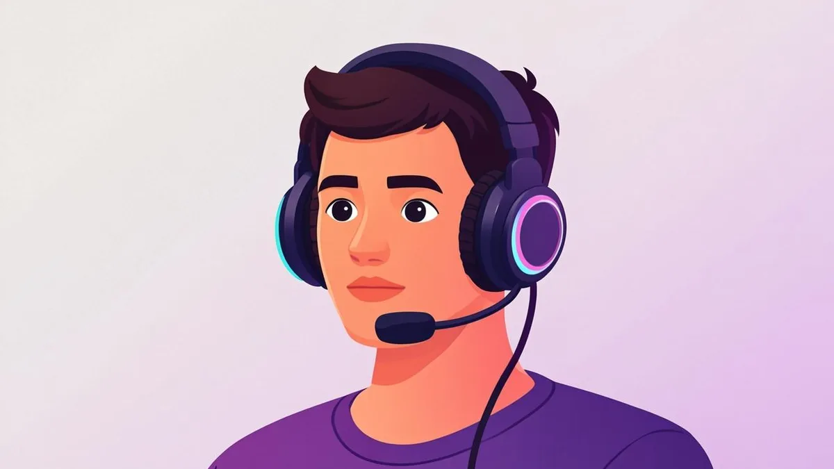 Gaming avatar with neon rim lighting designed for Discord and streaming profiles